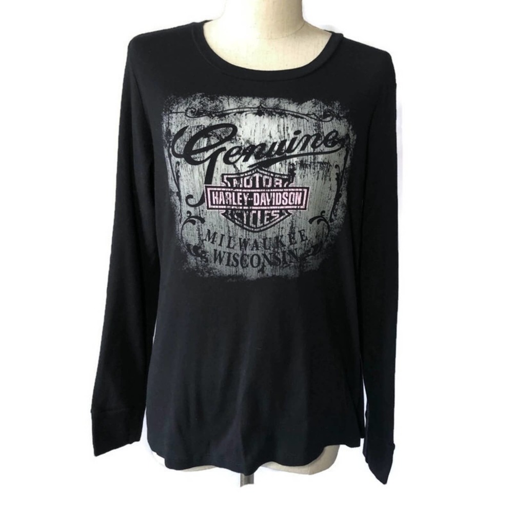 Harley-Davidson L long sleeve logo tee shirt